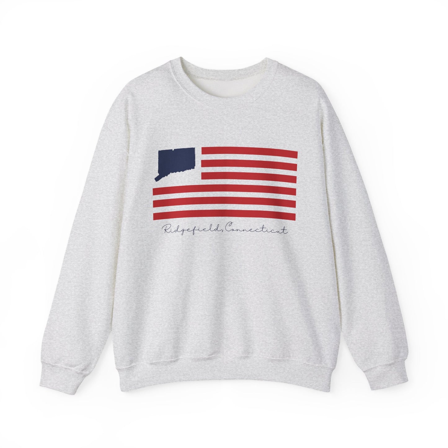 Ridgefield Connecticut Flag Unisex Heavy Blend™ Crewneck Sweatshirt