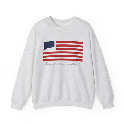 Ridgefield Connecticut Flag Unisex Heavy Blend™ Crewneck Sweatshirt
