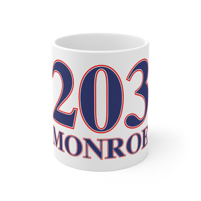 203 Monroe Red, White & Blue Mug 11oz