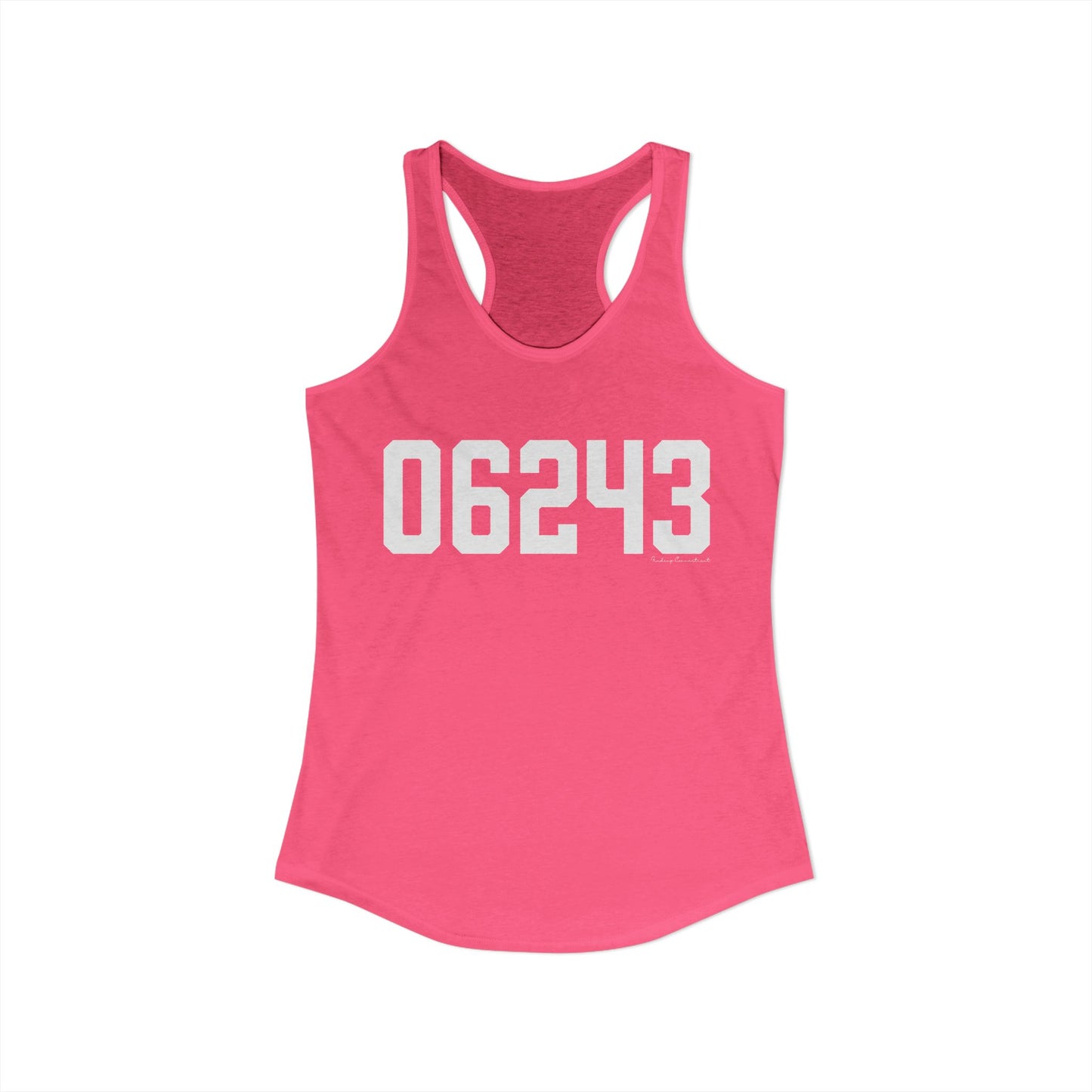 06243 Killingly  CT Zip Code Women's Ideal Racerback Tank Top