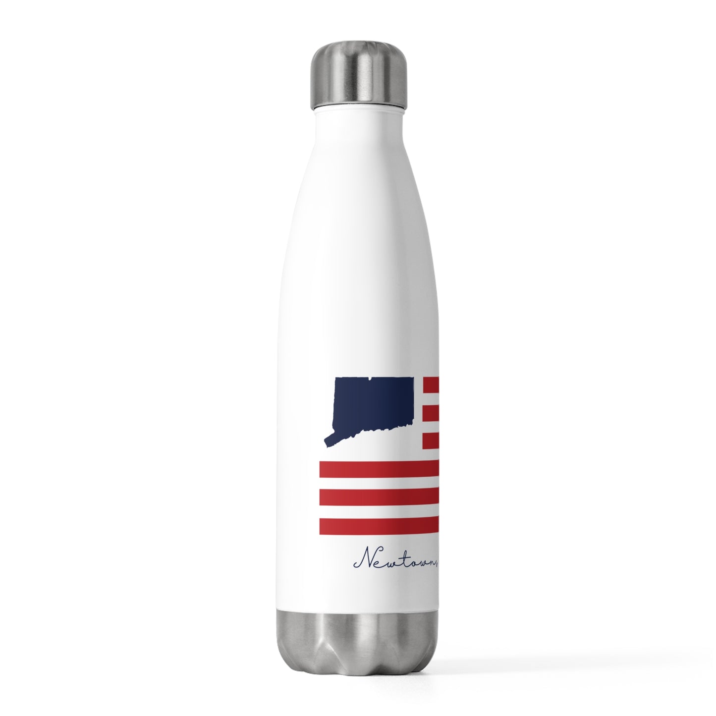 Newtown Connecticut Flag 20oz Insulated Bottle