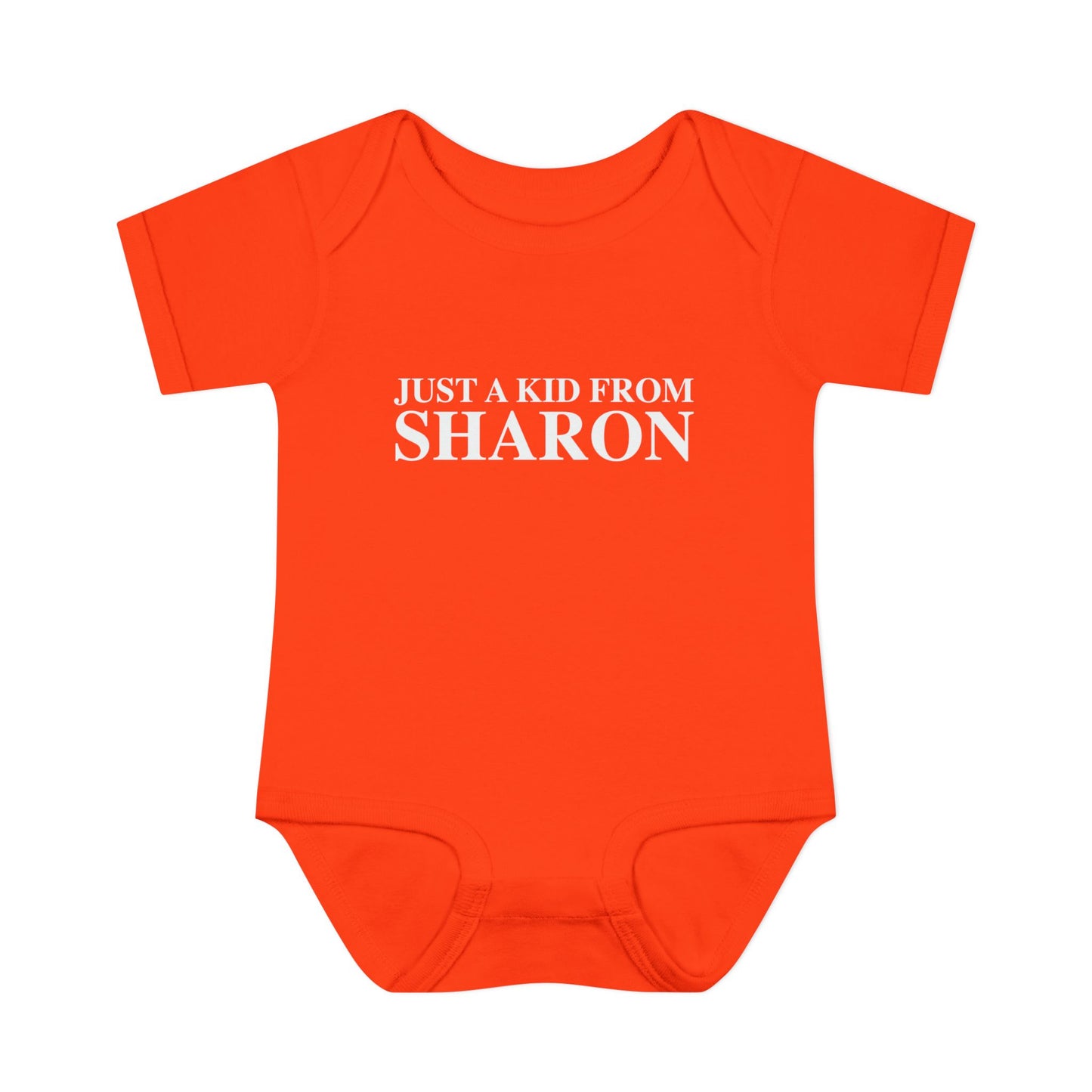 Just a kid from Sharon Infant Baby Rib Bodysuit