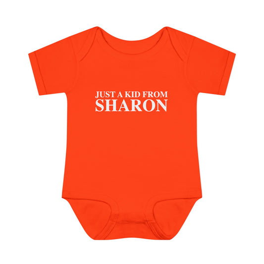 Just a kid from Sharon Infant Baby Rib Bodysuit