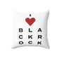 Black Rock Vision Spun Polyester Square Pillow