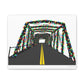 Saugatuck Bridge Lights Matte Canvas, Stretched, 1.25"