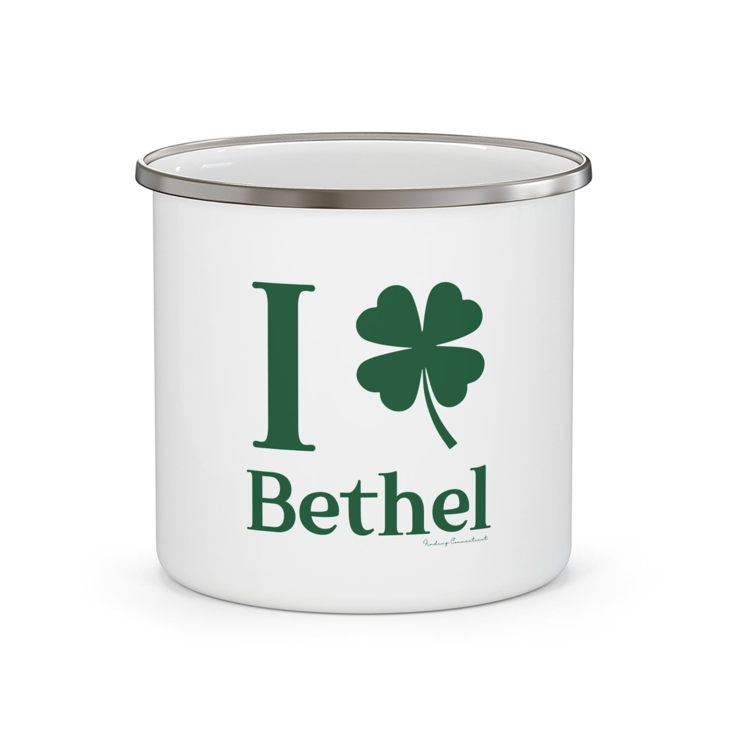 I Clover Bethel Enamel Camping Mug
