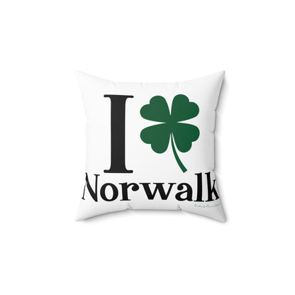 I Clover Norwalk Spun Polyester Square Pillow
