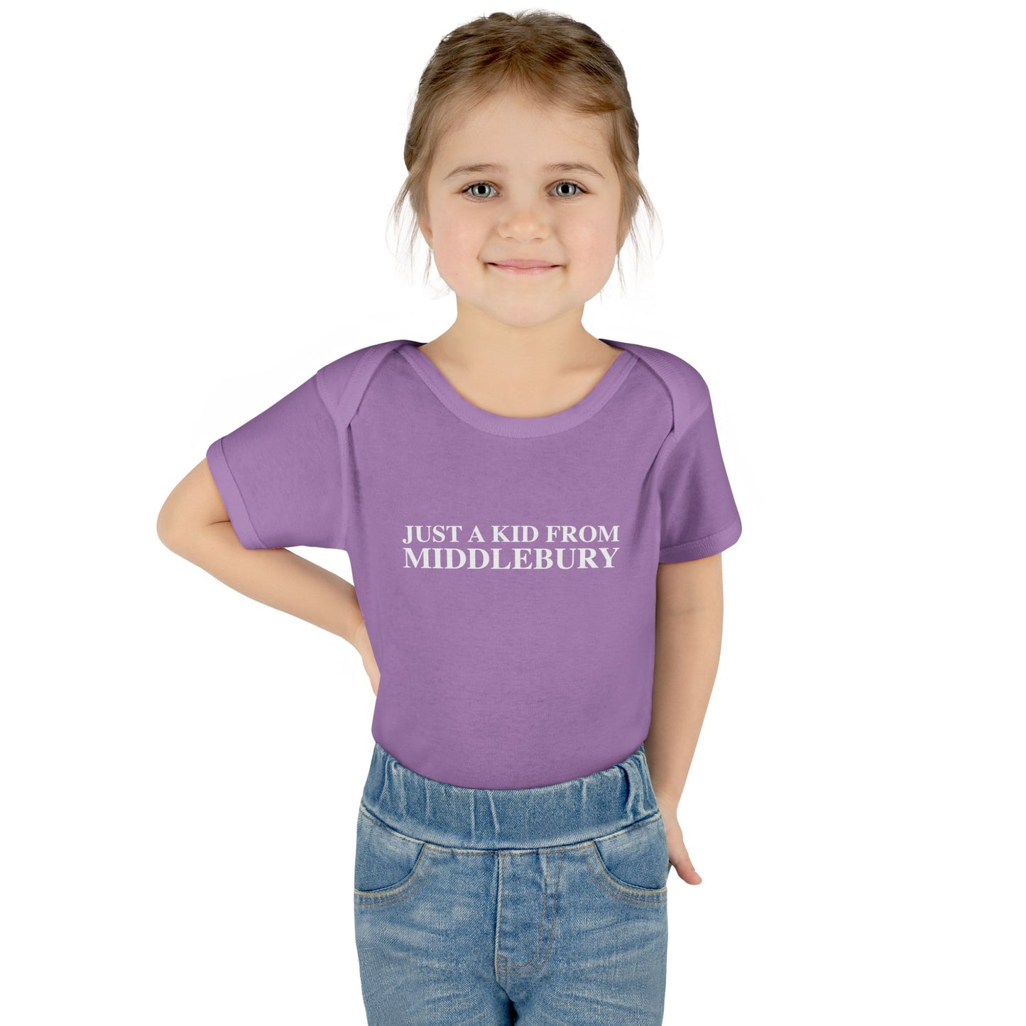 Just a kid from Middlebury Infant Baby Rib Bodysuit