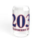 203 Strawberry Hill Red, White & Blue Sipper Glass, 16oz
