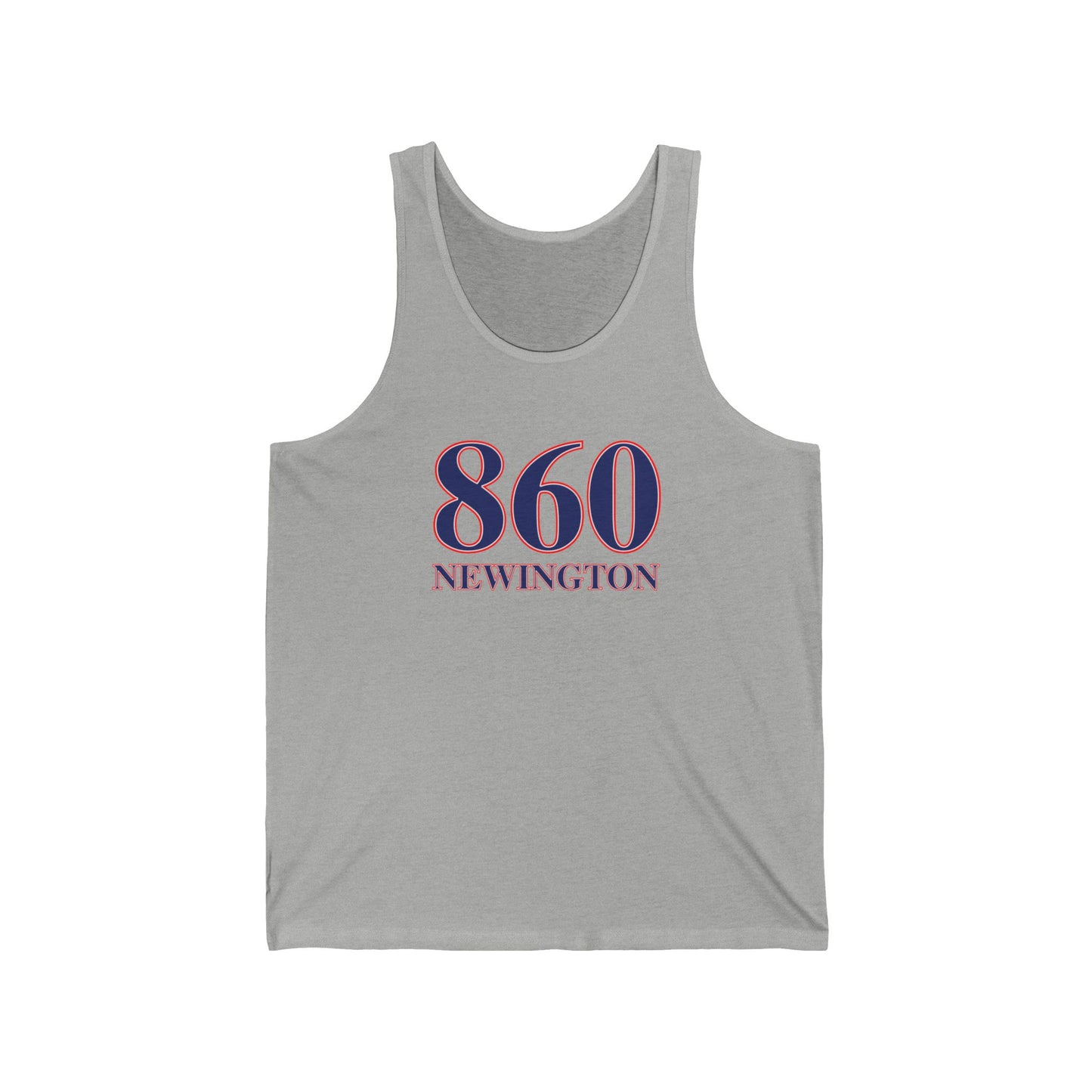 860 Newington Red, White & Blue Unisex Jersey Tank Top