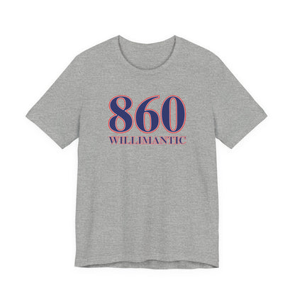 860 Willimantic Red, White & Blue Unisex Jersey Short Sleeve T-Shirt