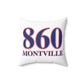 860 Montville Red, White & Blue Spun Polyester Square Pillow