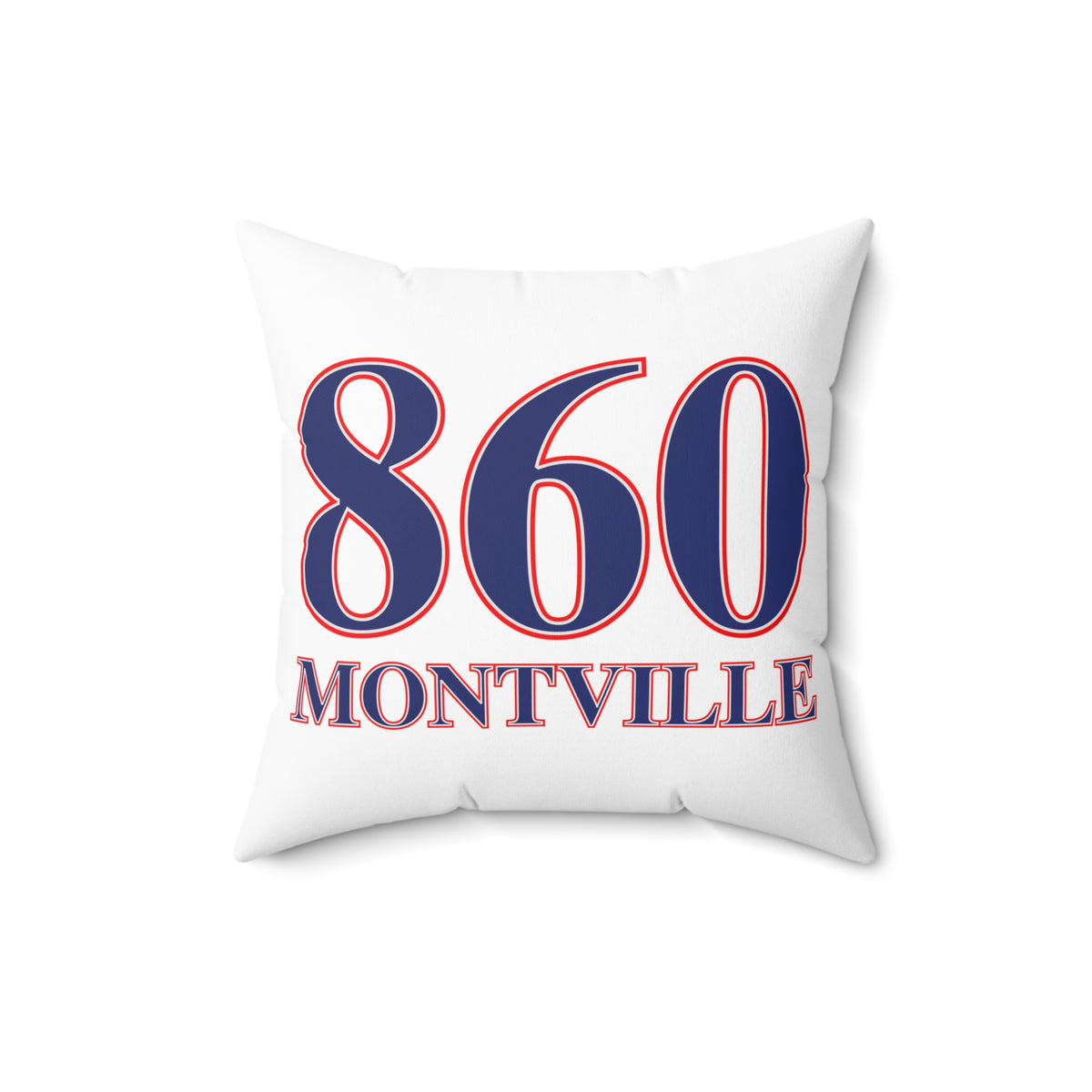 860 Montville Red, White & Blue Spun Polyester Square Pillow