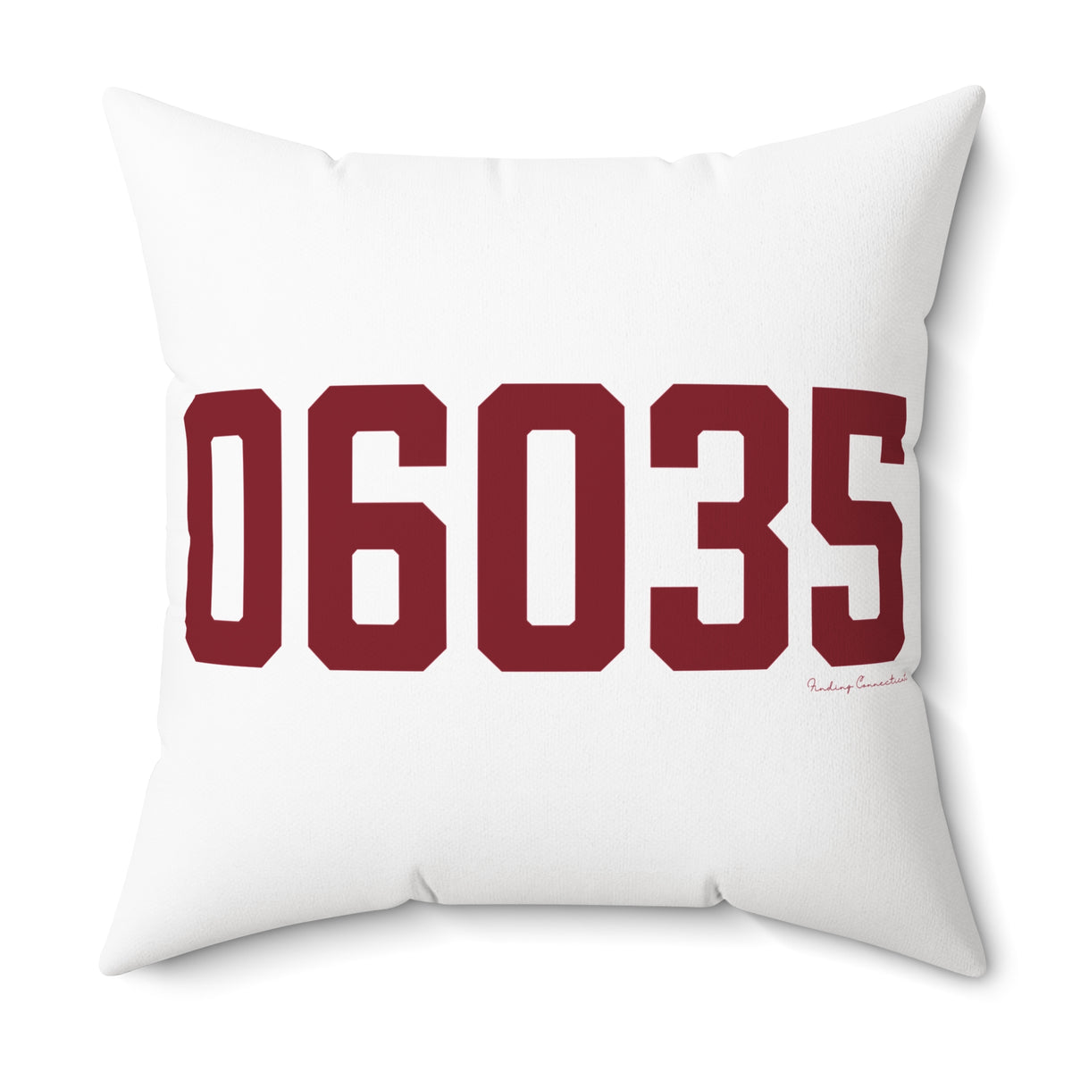 06035 Granby Connecticut Zip Code Polyester Square Pillow