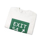 Vintage Exit 54  Merritt Parkway Sign Unisex Heavy Blend™ Crewneck Sweatshirt