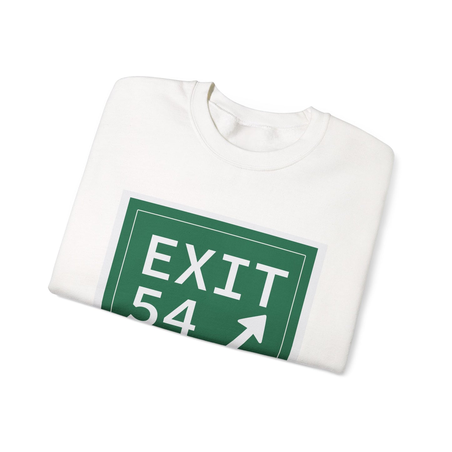 Vintage Exit 54  Merritt Parkway Sign Unisex Heavy Blend™ Crewneck Sweatshirt