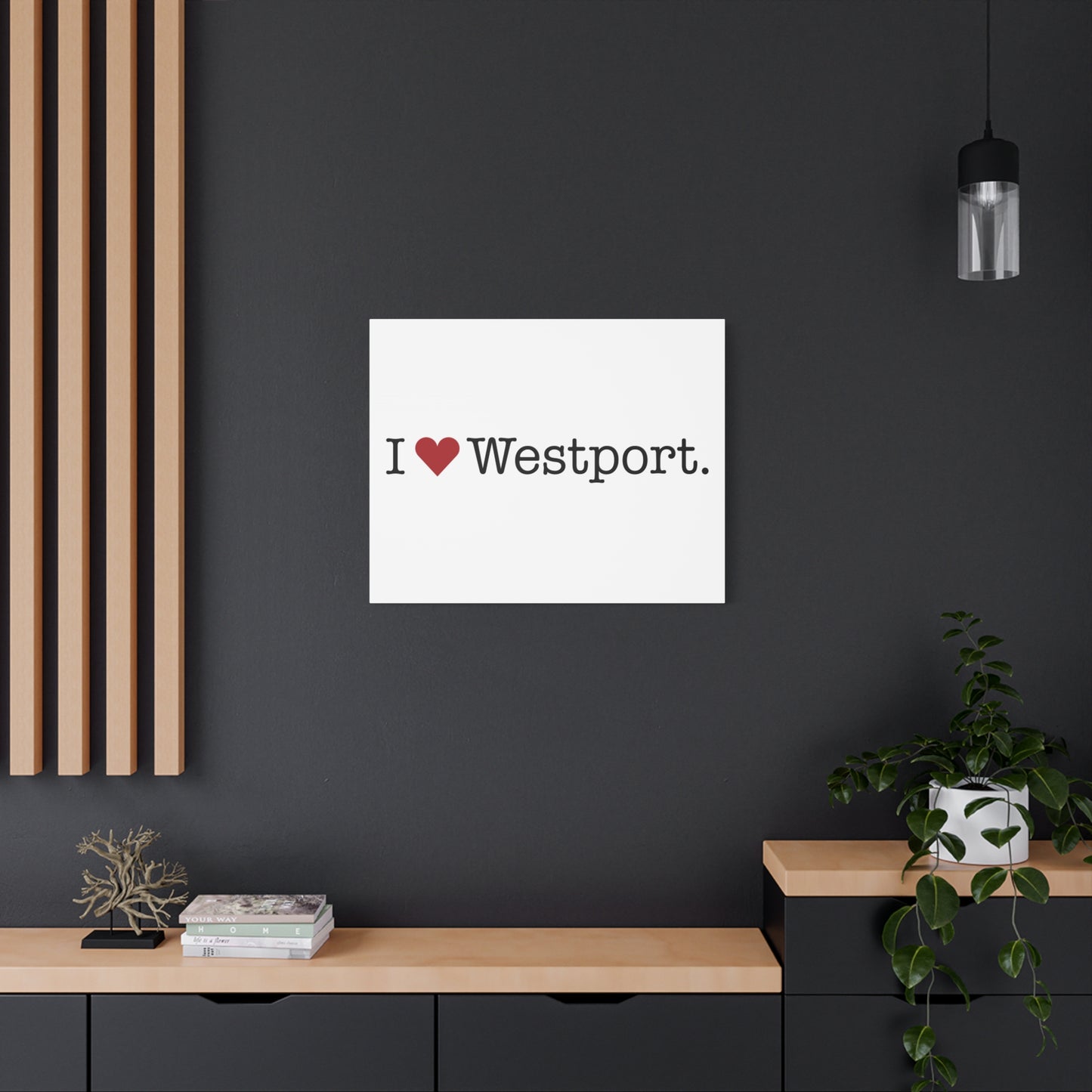I Heart Westport. Matte Canvas, Stretched, 1.25"