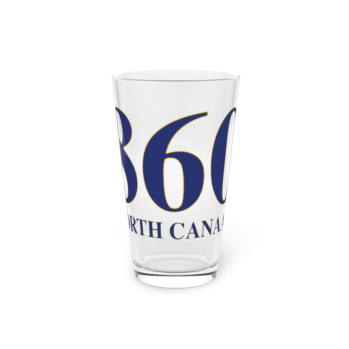 860 North Canaan Pint Glass, 16oz