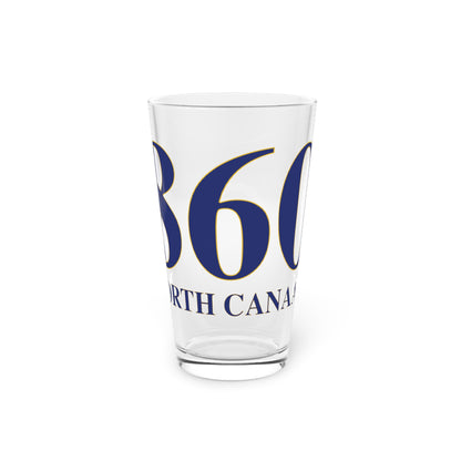 860 North Canaan Pint Glass, 16oz