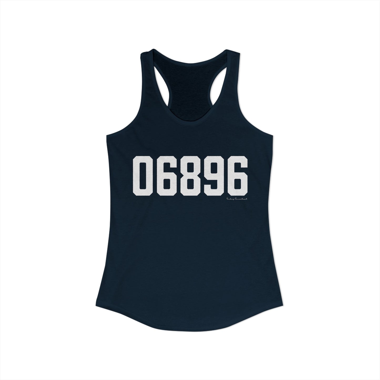 06896 Redding CT Zip Code Women's Ideal Racerback Tank Top