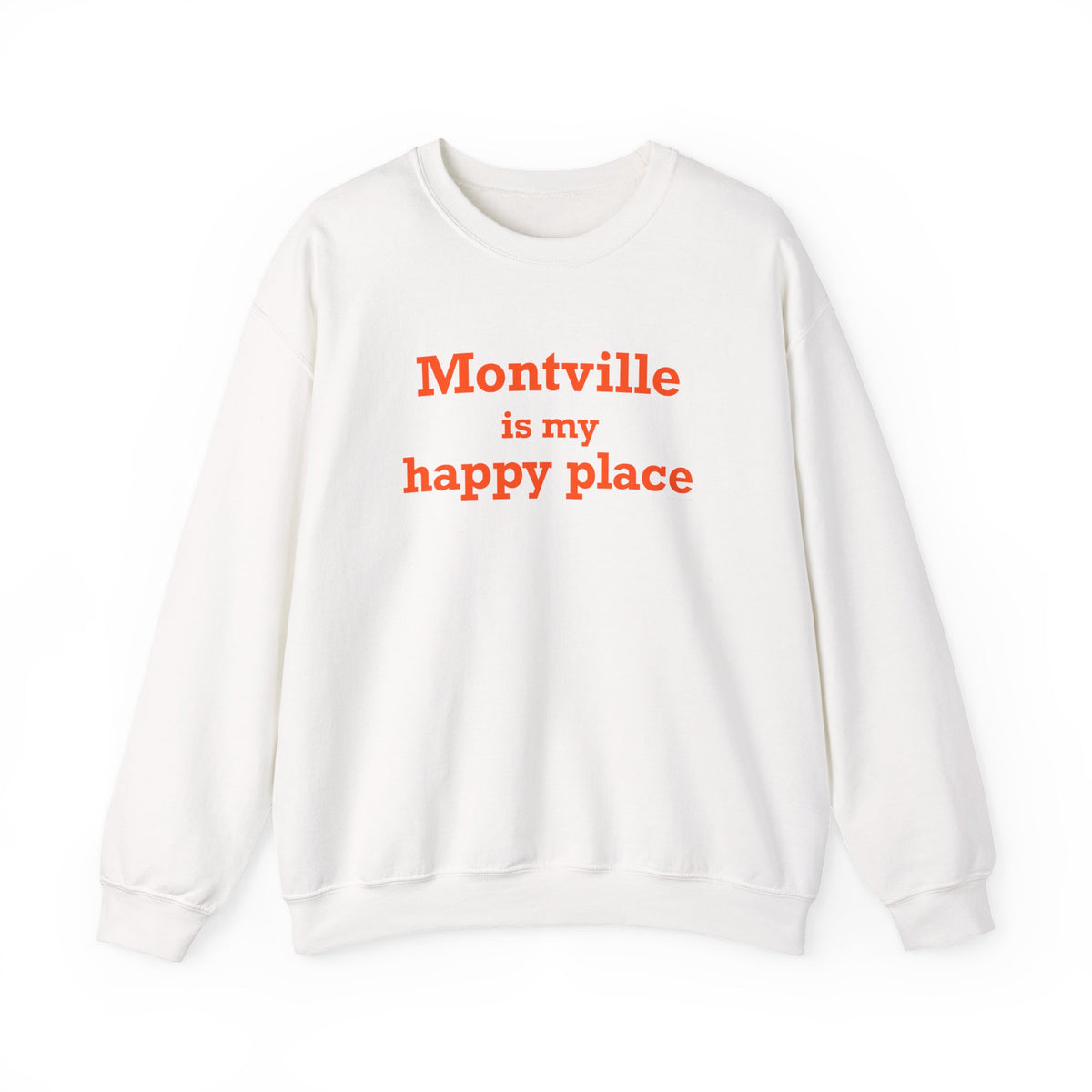 Montville is My Happy Place Unisex Heavy Blend™ Crewneck Sweatshirt