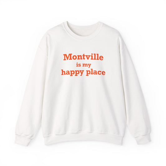 Montville is My Happy Place Unisex Heavy Blend™ Crewneck Sweatshirt