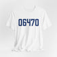 06470 Newtown Connecticut Zip Code Unisex Jersey Short Sleeve T-Shirt
