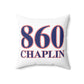860 Chaplin Red, White & Blue Spun Polyester Square Pillow