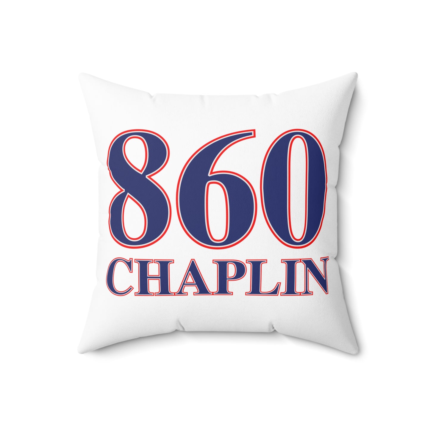 860 Chaplin Red, White & Blue Spun Polyester Square Pillow