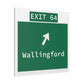 Vintage WCP Exit 64 Sign Matte Canvas, Stretched, 1.25"