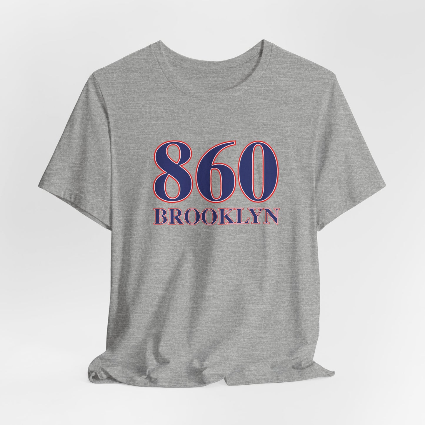 860 Brooklyn Red White & Blue Unisex Jersey Short Sleeve T-Shirt