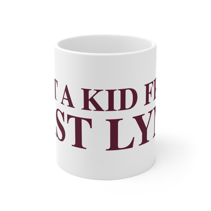 Just a kid from East Lyme Mug 11oz