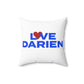 Love Darien Spun Polyester Square Pillow