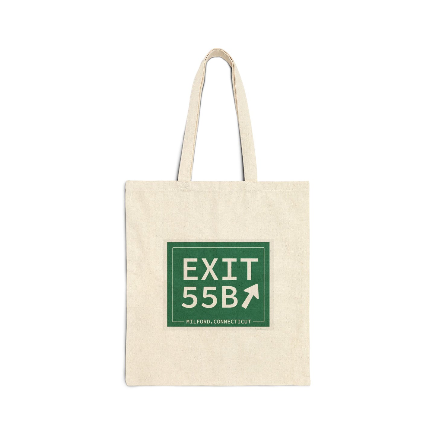 Vintage Exit 55B WCP Sign Cotton Canvas Tote Bag