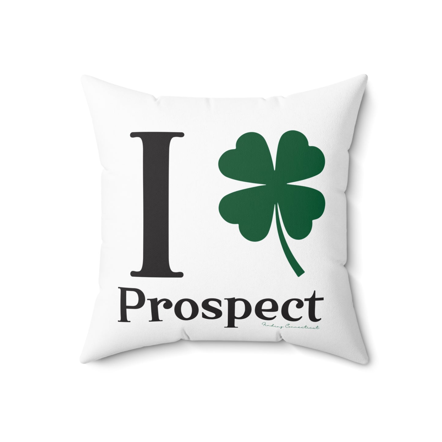I Clover Prospect Spun Polyester Square Pillow