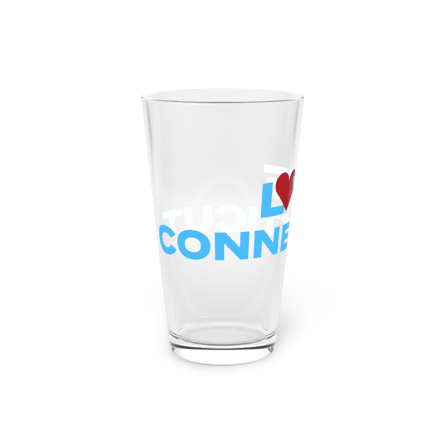 Love Connecticut Pint Glass, 16oz