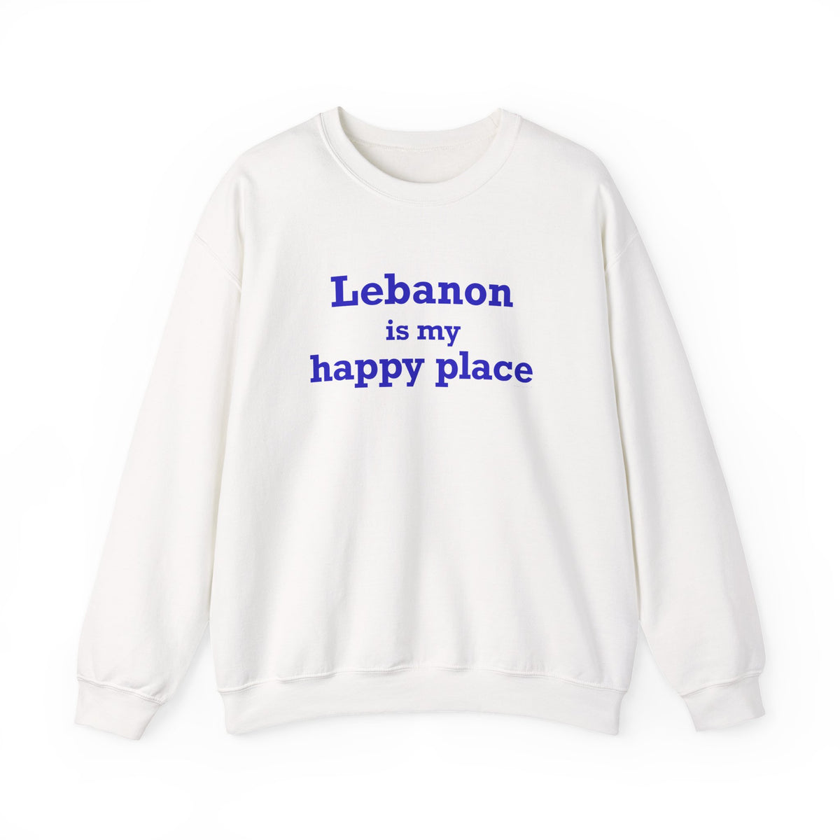 Lebanon is My Happy Place Unisex Heavy Blend™ Crewneck Sweatshirt