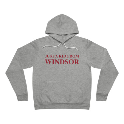 Just a kid from Windsor Unisex Sponge Fleece Pullover Hoodie