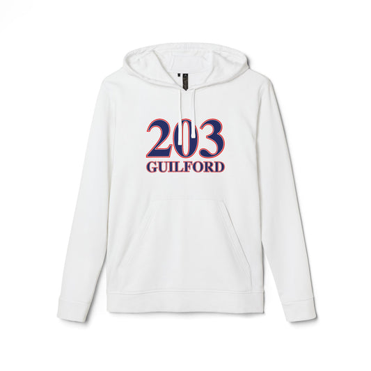 203 Guilford Red White & Blue adidas Unisex Fleece Hoodie