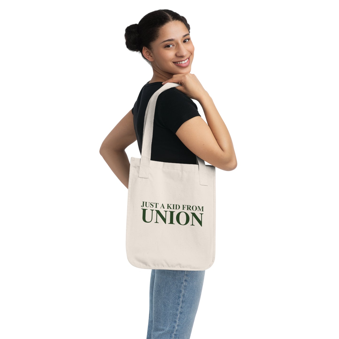 Just a kid from Union Organic Canvas Tote Bag