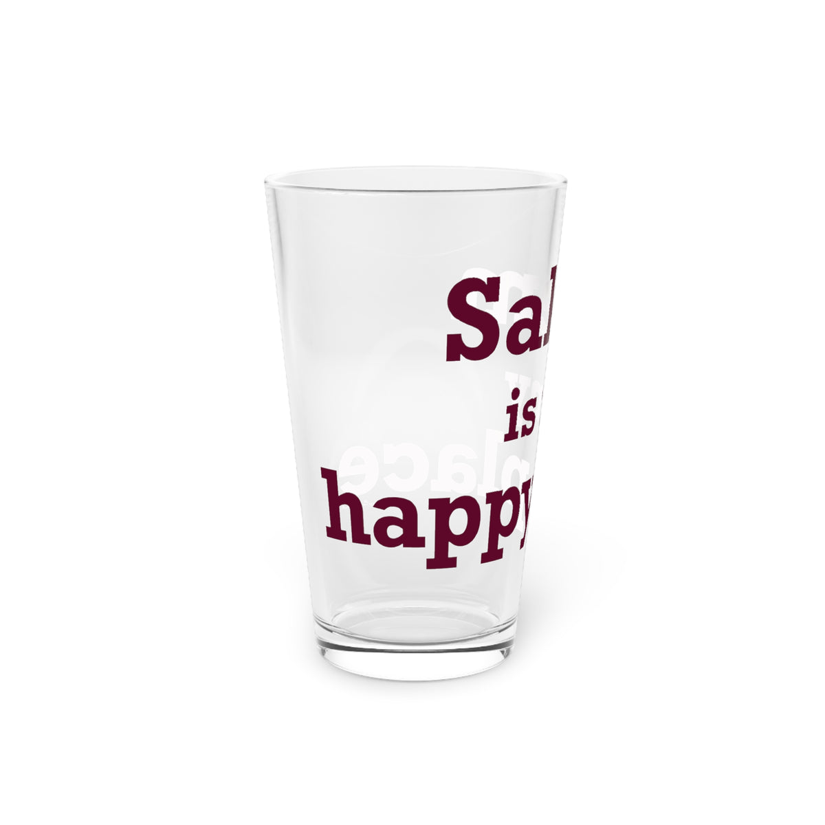 Salem  is My Happy Place Pint Glass, 16oz