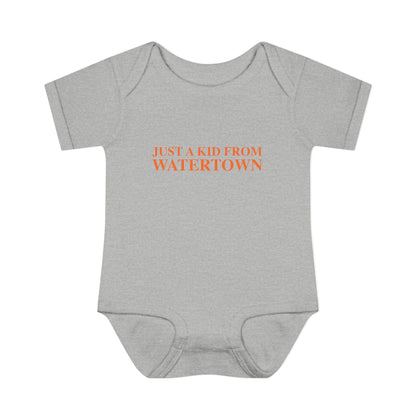 Just a kid from Watertown Infant Baby Rib Bodysuit