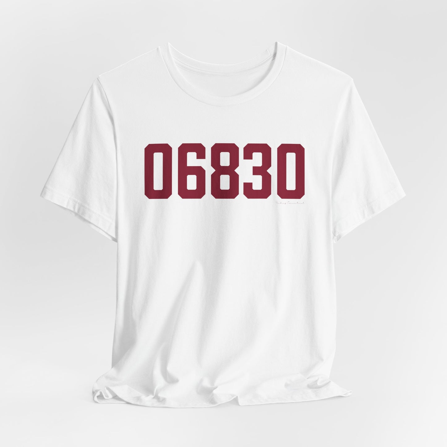 06830 - Greenwich Connecticut Zip Code Jersey Short Sleeve T-Shirt