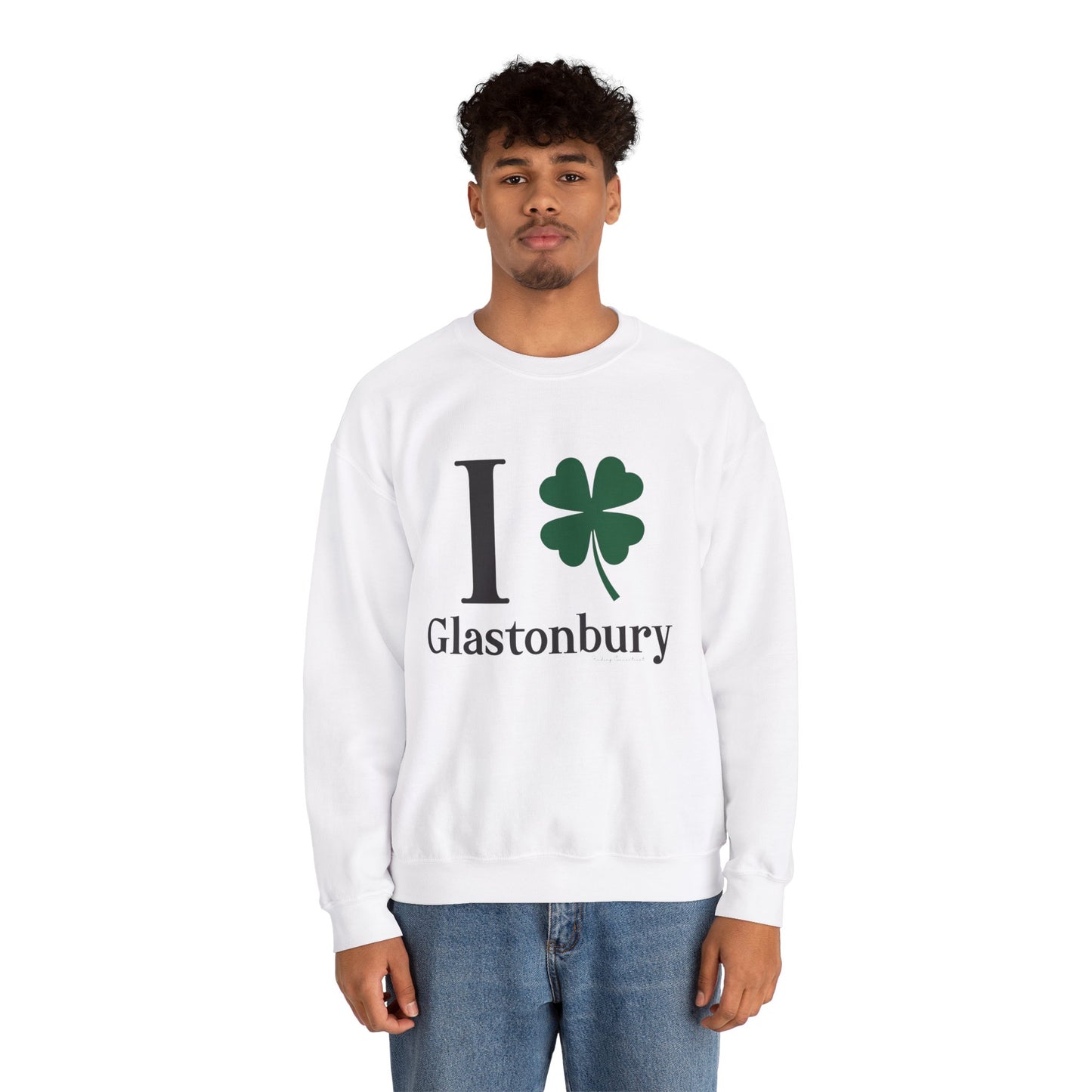 I Clover Glastonbury Unisex Heavy Blend™ Crewneck Sweatshirt