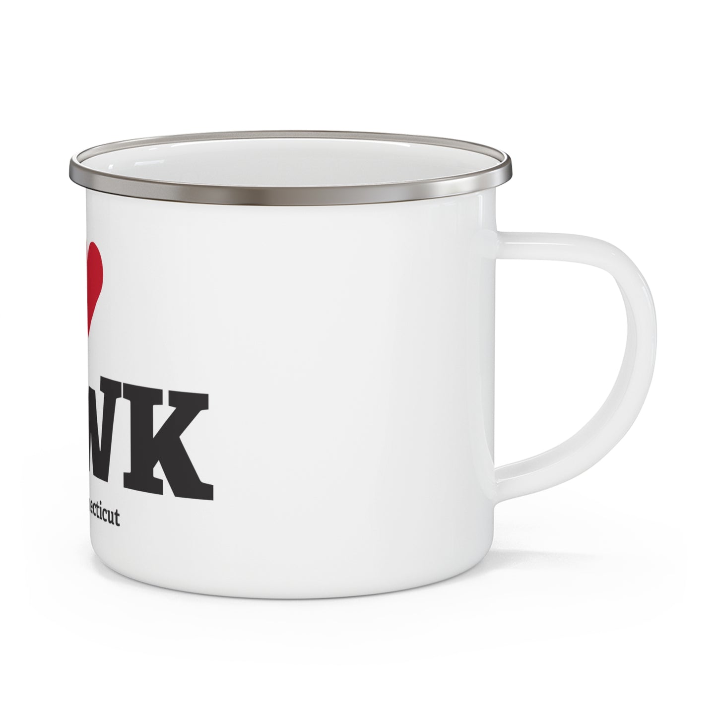 I Heart NRWK Enamel Camping Mug