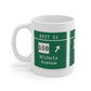 Vintage Merritt Parkway Exit 51 Sign Mug 11oz