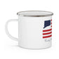 Rocky Hill Connecticut Flag Enamel Camping Mug