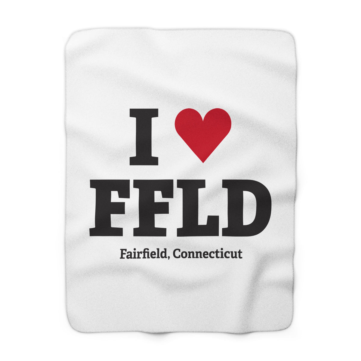 I Heart FFLD Sherpa Fleece Blanket