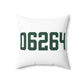 06264 Scotland Connecticut Zip Code Spun Polyester Square Pillow