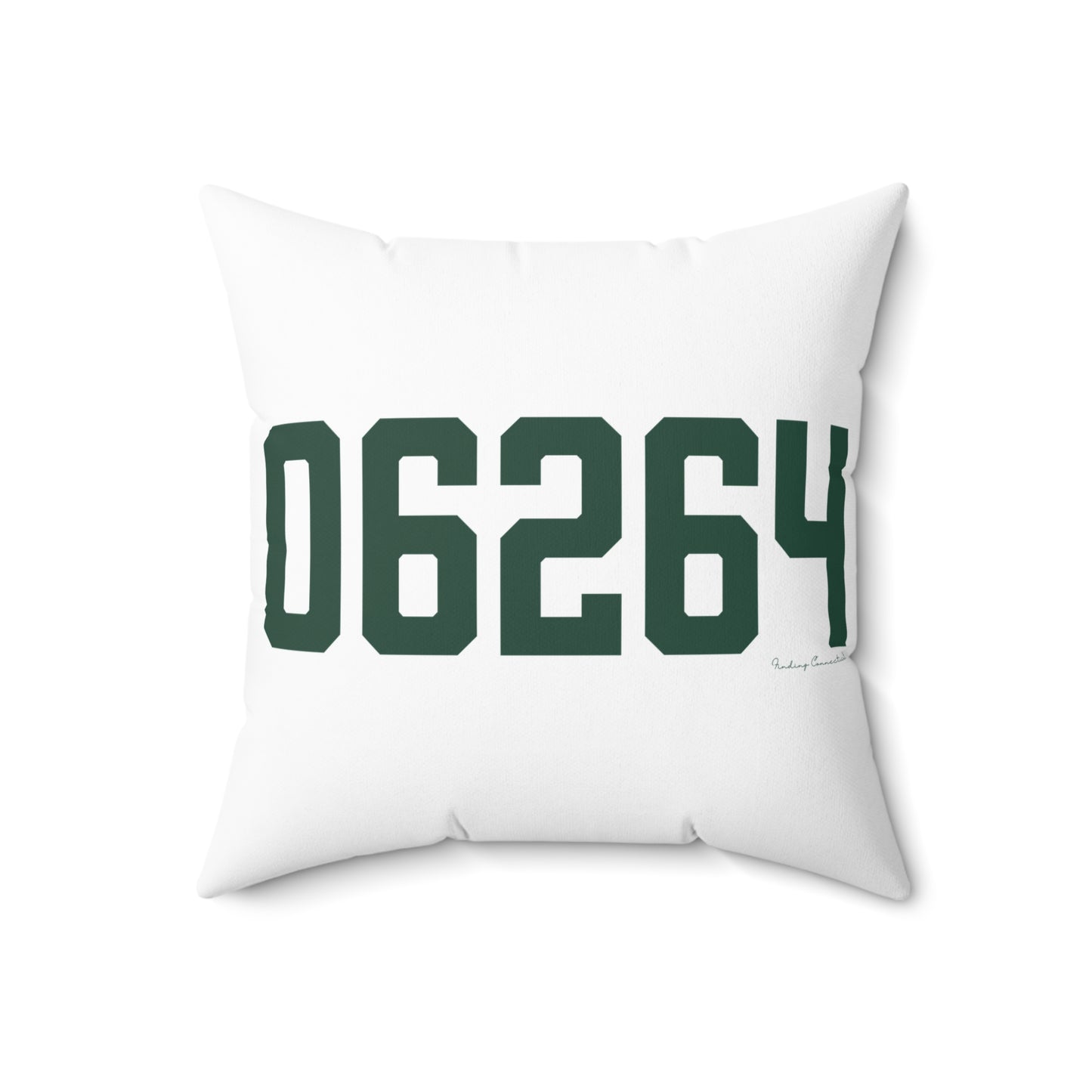 06264 Scotland Connecticut Zip Code Spun Polyester Square Pillow